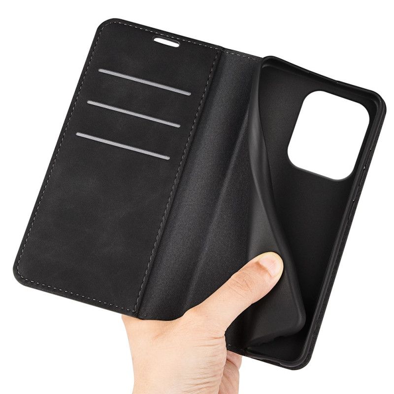 Læder Cover Poco C85 Telefon Etui Læderstil