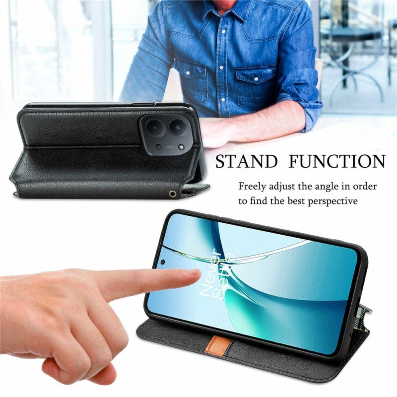 Læder Cover Poco C85 Telefon Etui Ruskindseffekt