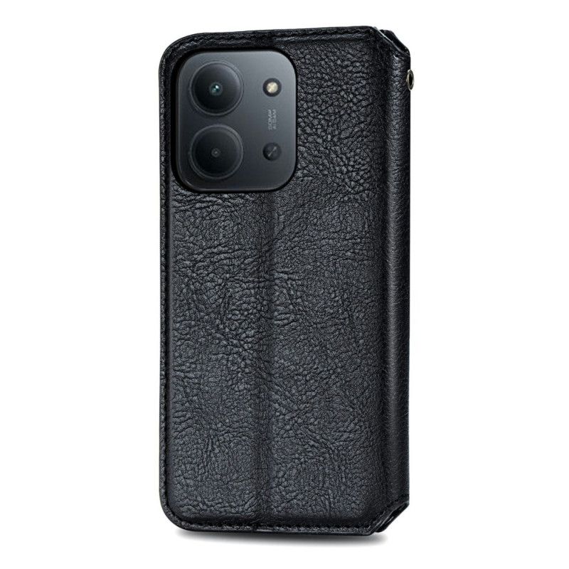 Læder Cover Poco C85 Telefon Etui Ruskindseffekt