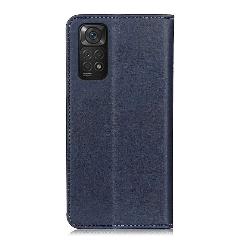 Flip Cover Xiaomi Redmi Note 11 / Note 11S Hemming Læder Cover Simone Flip Aged Imiteret Læder