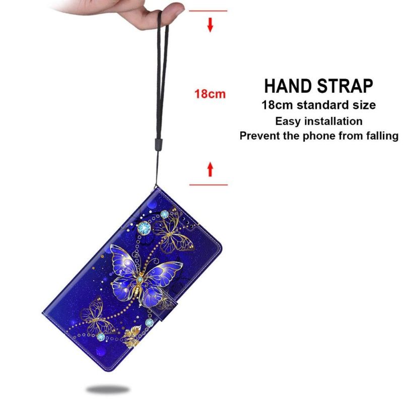 Flip Cover Xiaomi Redmi Note 11 / Note 11S Lilla Sommerfugl