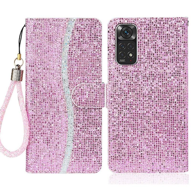 Læder Cover Xiaomi Redmi Note 11 / Note 11S Original Glitterkortholder