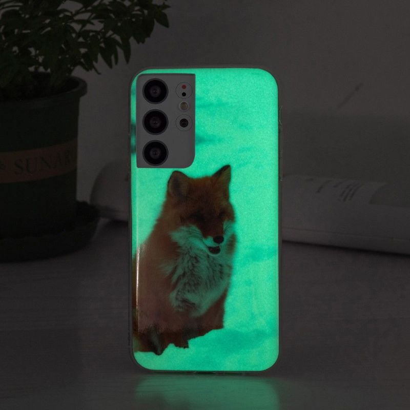 Cover Samsung Galaxy S21 Ultra 5G Fluorescerende Rødræv