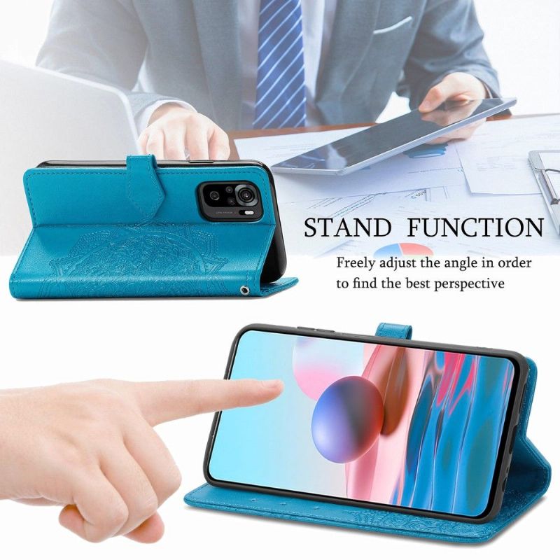 Flip Cover Xiaomi Redmi Note 10 Mandala Kortholder