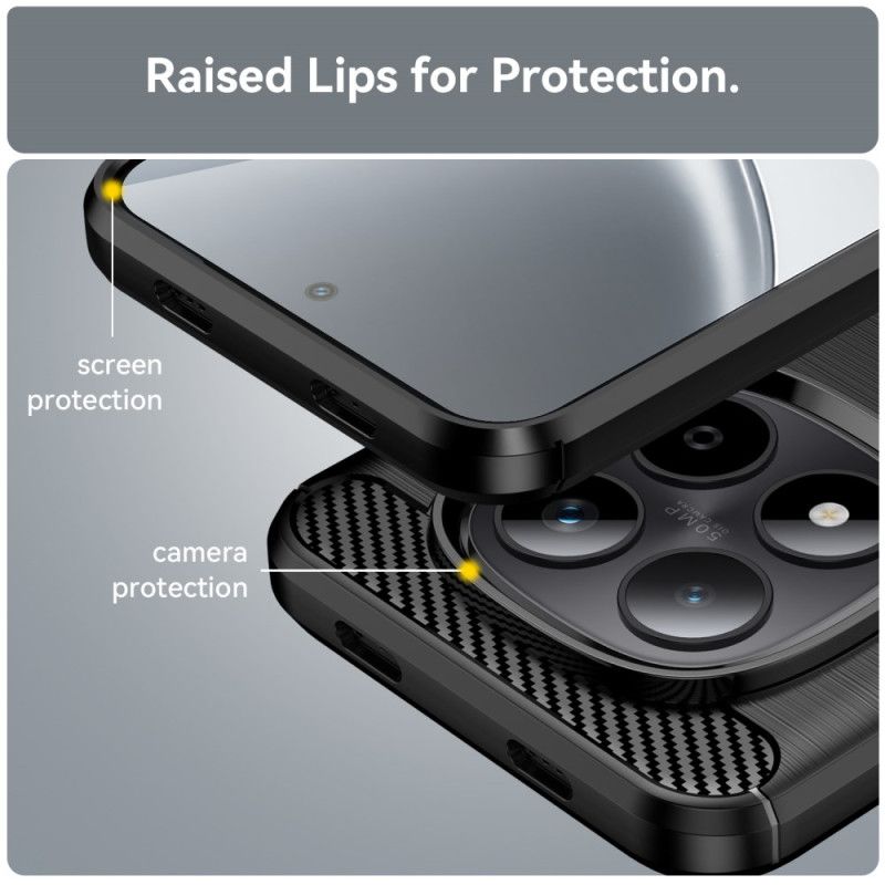 Cover Xiaomi Redmi Note 15 Pro 5g Telefon Etui Børstet Kulfiber