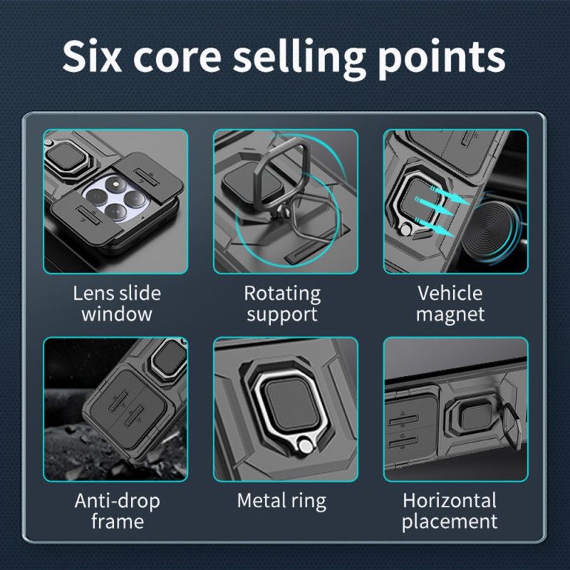 Cover Xiaomi Redmi Note 15 Pro 5g Telefon Etui Holdbar Ring Med Objektivdæksel