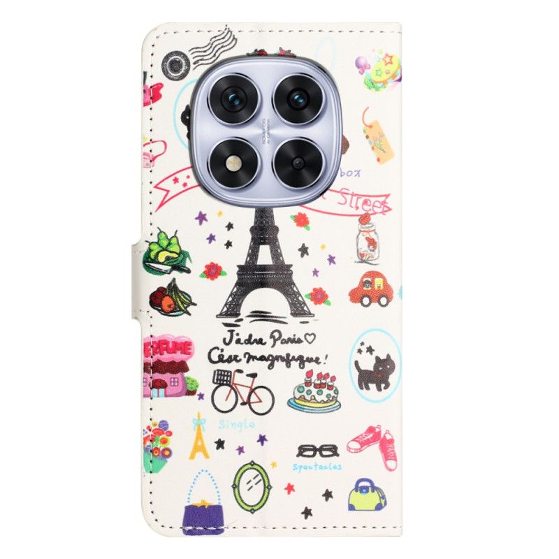 Flip Cover Til Xiaomi Redmi Note 15 Pro 5g Jeg Elsker Paris