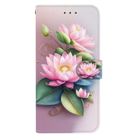 Flip Cover Til Xiaomi Redmi Note 15 Pro 5g Lotusmønster