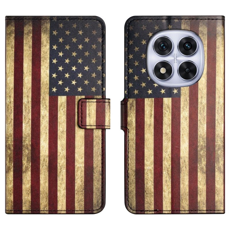 Flip Cover Xiaomi Redmi Note 15 Pro 5g Amerikansk Flag