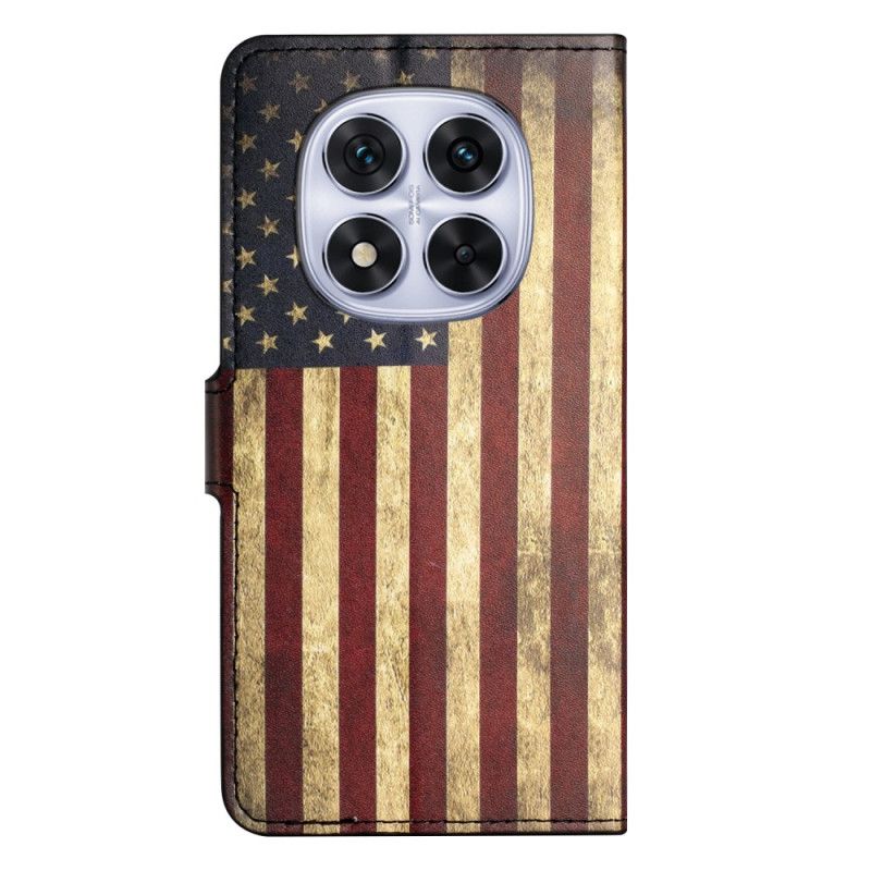 Flip Cover Xiaomi Redmi Note 15 Pro 5g Amerikansk Flag