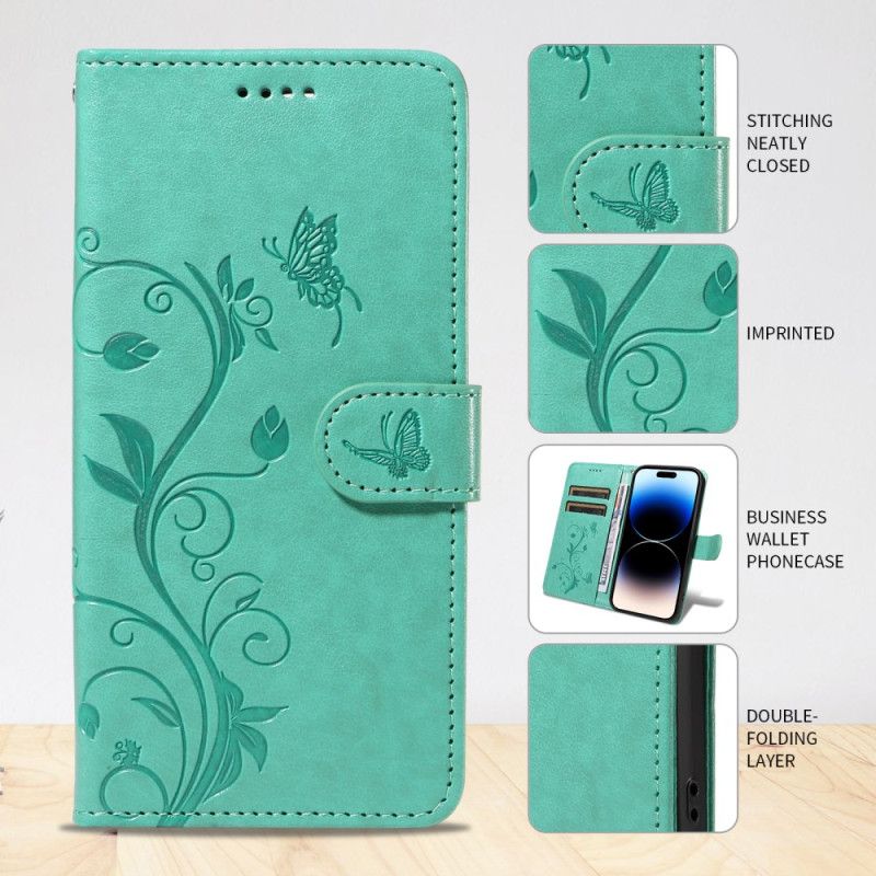 Flip Cover Xiaomi Redmi Note 15 Pro 5g Blomsterprint