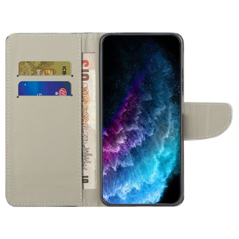 Flip Cover Xiaomi Redmi Note 15 Pro 5g Funklende Sommerfugle