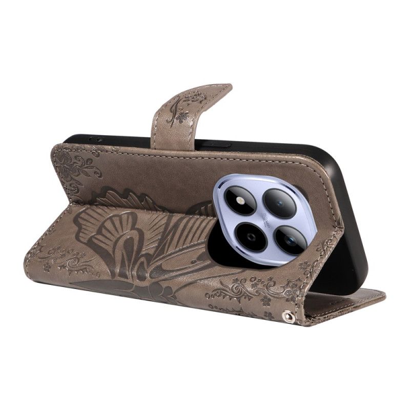 Flip Cover Xiaomi Redmi Note 15 Pro 5g Grafisk Sommerfugl