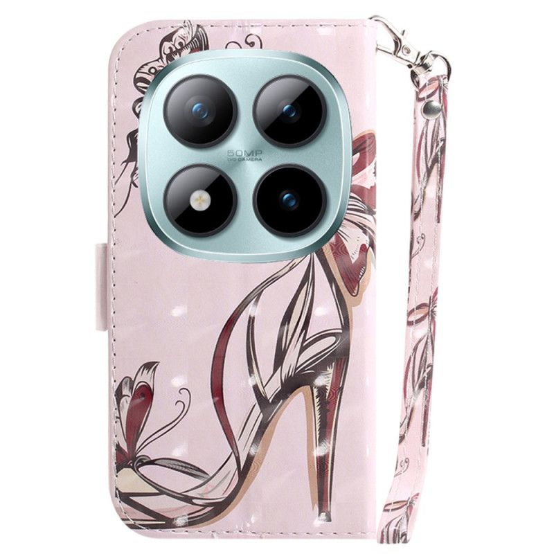 Flip Cover Xiaomi Redmi Note 15 Pro 5g Høje Hæle Med Stropper