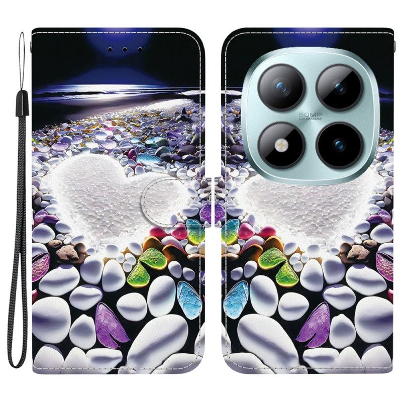 Flip Cover Xiaomi Redmi Note 15 Pro 5g Hvidt Hjerte