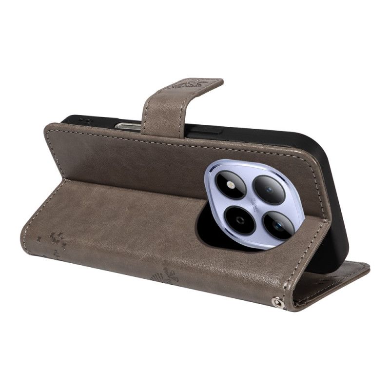 Flip Cover Xiaomi Redmi Note 15 Pro 5g Katte- Og Træmønster