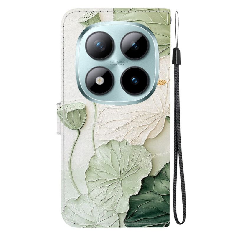 Flip Cover Xiaomi Redmi Note 15 Pro 5g Lotusmønster