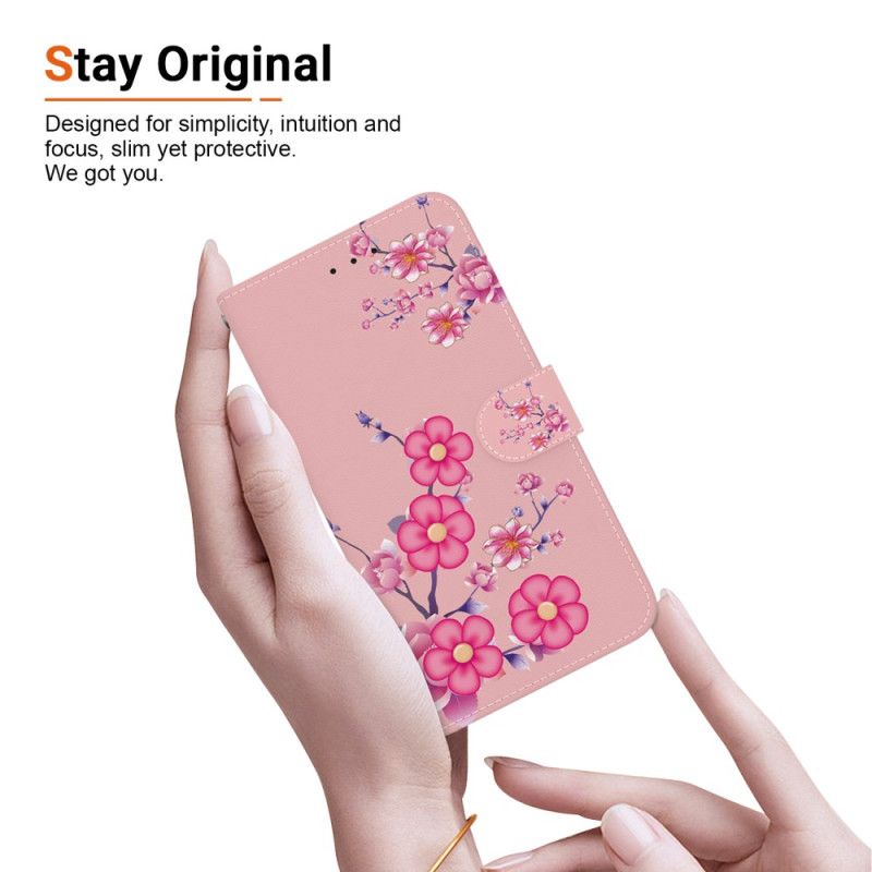 Flip Cover Xiaomi Redmi Note 15 Pro 5g Sakura-mønster
