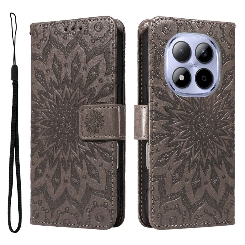 Flip Cover Xiaomi Redmi Note 15 Pro 5g Solsikkemønster