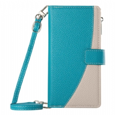 Flip Cover Xiaomi Redmi Note 15 Pro 5g Tofarvet Rem Og Skulderrem