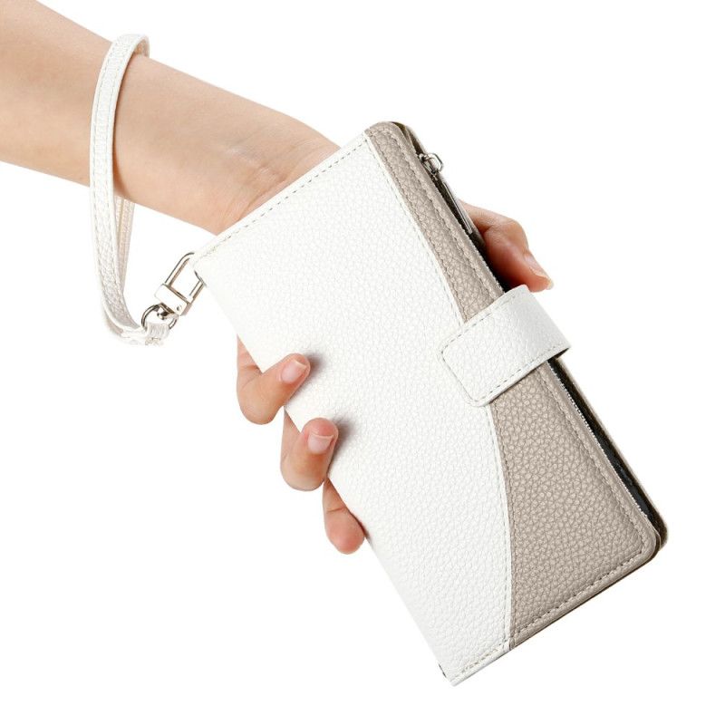 Flip Cover Xiaomi Redmi Note 15 Pro 5g Tofarvet Rem Og Skulderrem