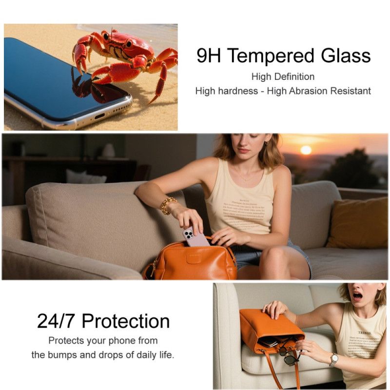 Hærdet Glasskærmbeskytter Til Xiaomi Redmi Note 15 Pro 5g (kompatibel Med Fingeraftryksoplåsning)