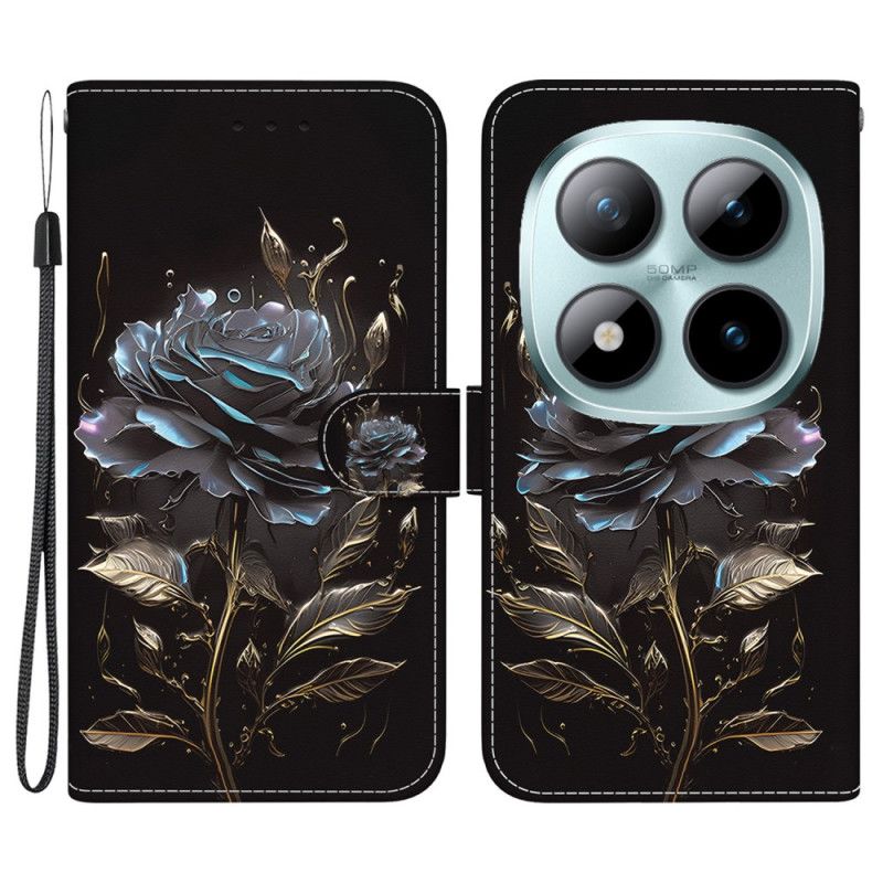 Læder Cover Xiaomi Redmi Note 15 Pro 5g Sort Rose