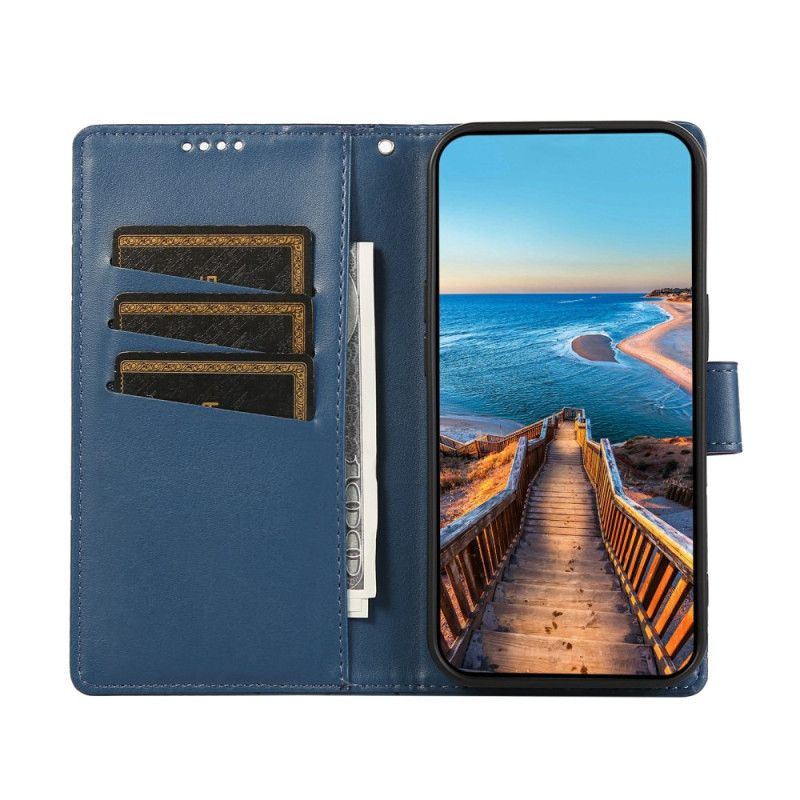 Læder Cover Xiaomi Redmi Note 15 Pro 5g Telefon Etui Linjer