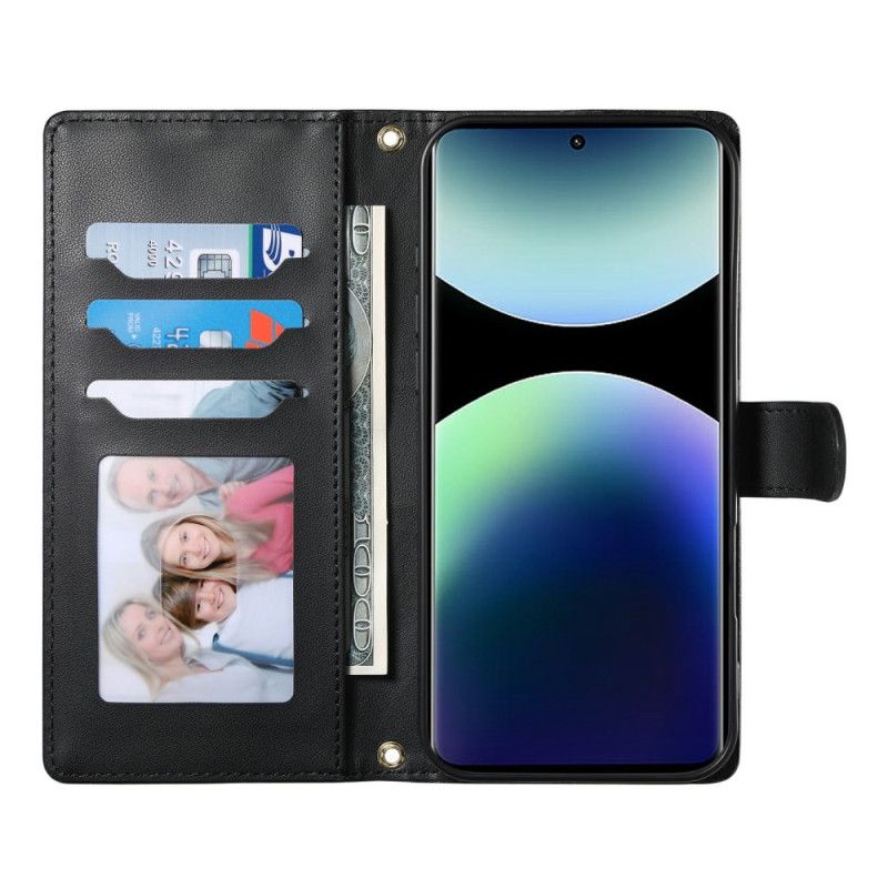 Læder Cover Xiaomi Redmi Note 15 Pro 5g Telefon Etui Quiltet Med Stropper