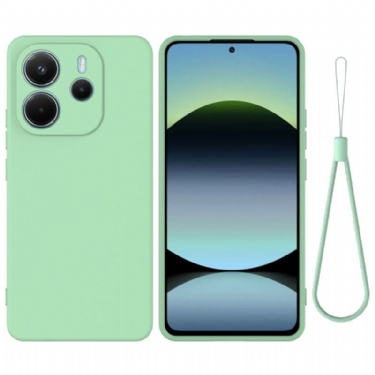 Cover Xiaomi Redmi Note 14 4g Flydende Silikone Med Rem