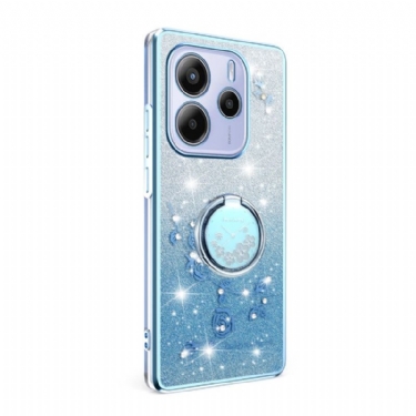 Cover Xiaomi Redmi Note 14 4g Holder Til Rhinsten Og Blomsterring