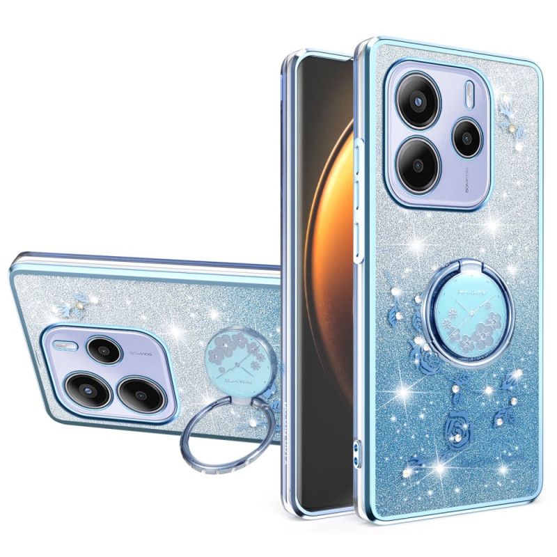 Cover Xiaomi Redmi Note 14 4g Holder Til Rhinsten Og Blomsterring