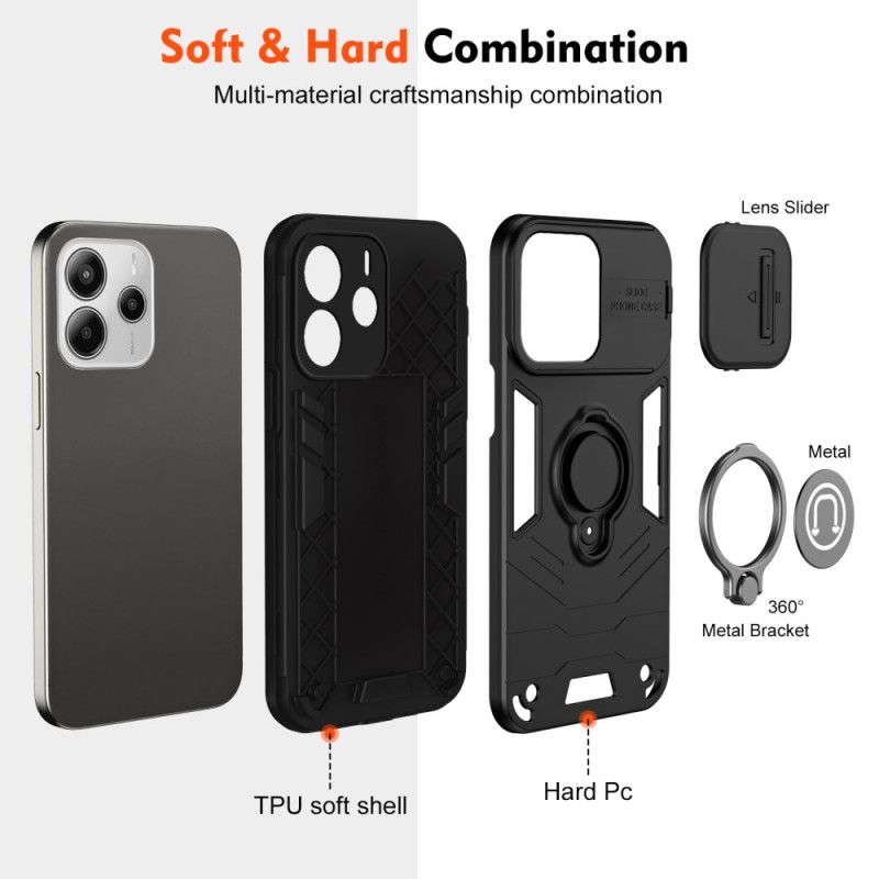 Cover Xiaomi Redmi Note 14 4g Telefon Etui Glidende Kamerabeskytter Og Holder