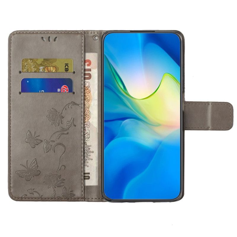 Flip Cover Til Xiaomi Redmi Note 14 4g Blomsterprint