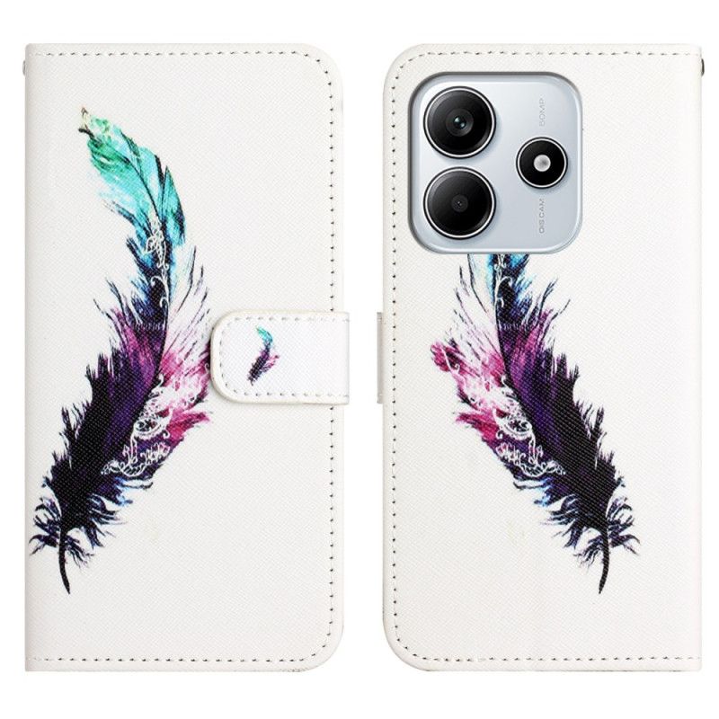 Flip Cover Til Xiaomi Redmi Note 14 4g Fjer