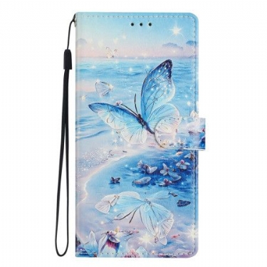 Flip Cover Til Xiaomi Redmi Note 14 4g Havsommerfugl