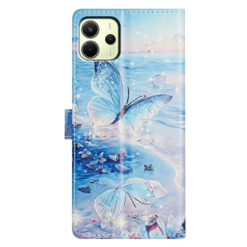 Flip Cover Til Xiaomi Redmi Note 14 4g Havsommerfugl