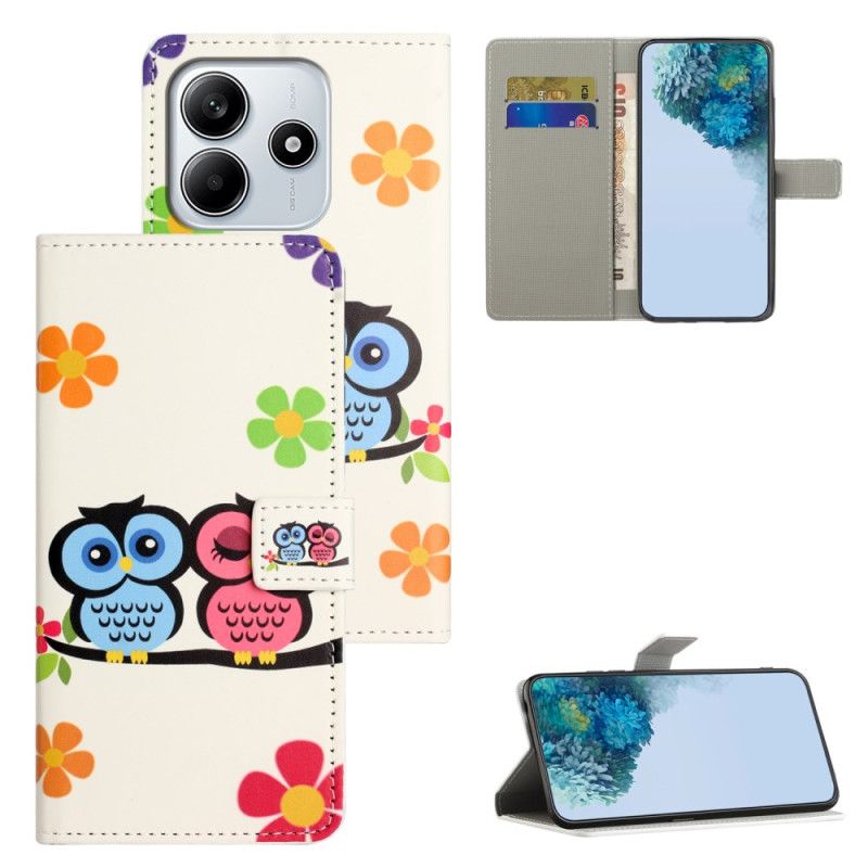 Flip Cover Til Xiaomi Redmi Note 14 4g Par Ugler