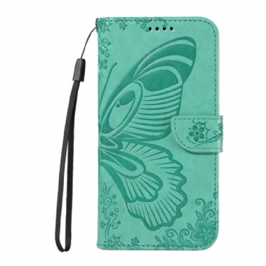 Flip Cover Til Xiaomi Redmi Note 14 4g Sommerfugleprint