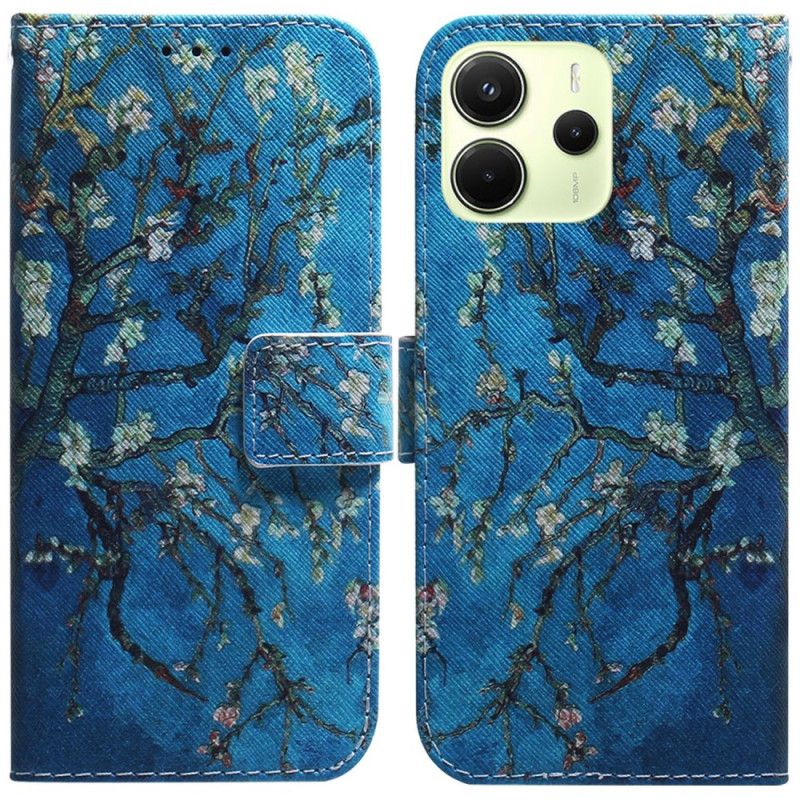Flip Cover Xiaomi Redmi Note 14 4g Blomster Abrikostræ