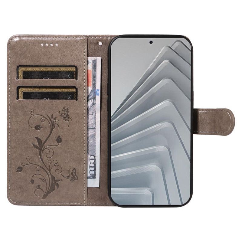 Flip Cover Xiaomi Redmi Note 14 4g Blomstermønstre