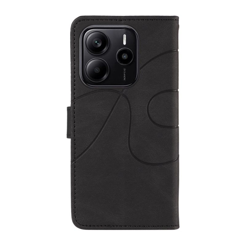 Flip Cover Xiaomi Redmi Note 14 4g Bølgede Linjer