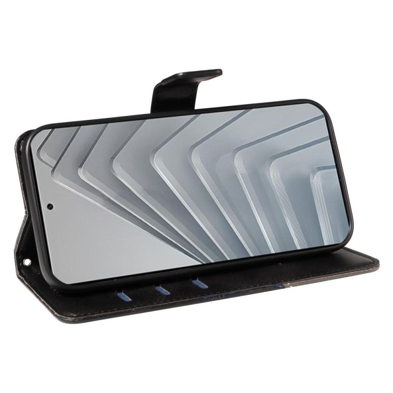 Flip Cover Xiaomi Redmi Note 14 4g Geometrisk Design