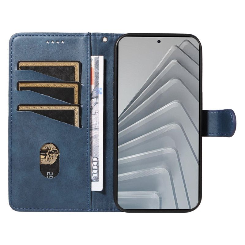 Flip Cover Xiaomi Redmi Note 14 4g Geometriske Linjer