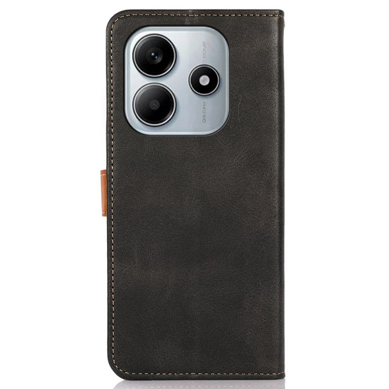 Flip Cover Xiaomi Redmi Note 14 4g Guldlås Khazneh