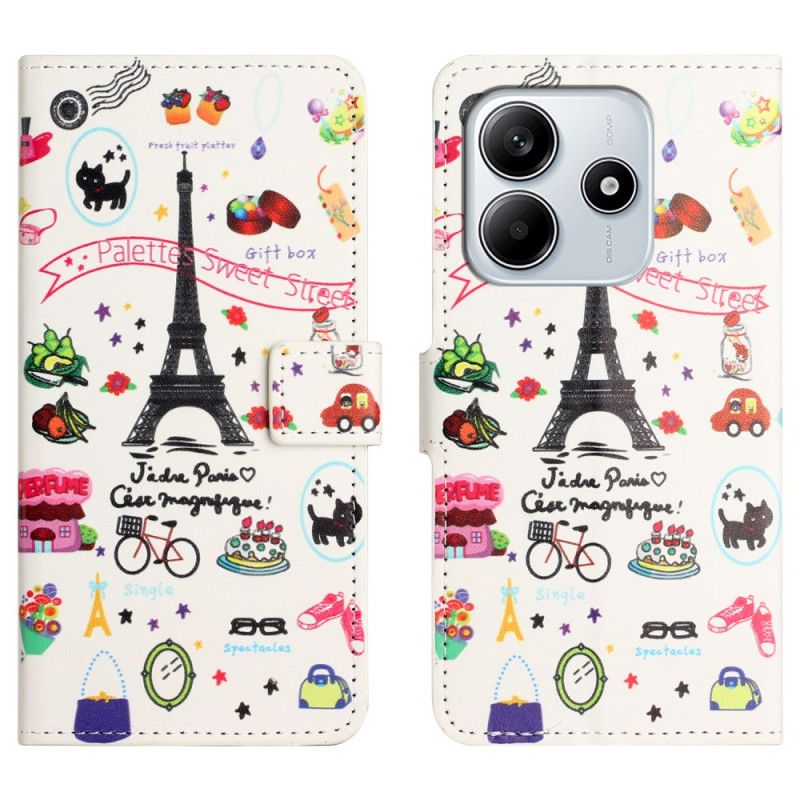 Flip Cover Xiaomi Redmi Note 14 4g Jeg Elsker Paris