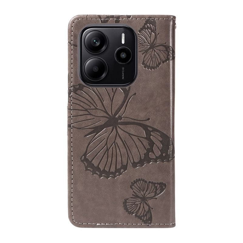 Flip Cover Xiaomi Redmi Note 14 4g Kæmpesommerfugle