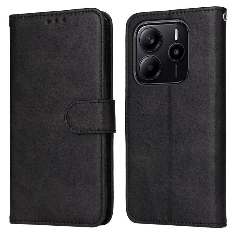 Flip Cover Xiaomi Redmi Note 14 4g Lædereffekt