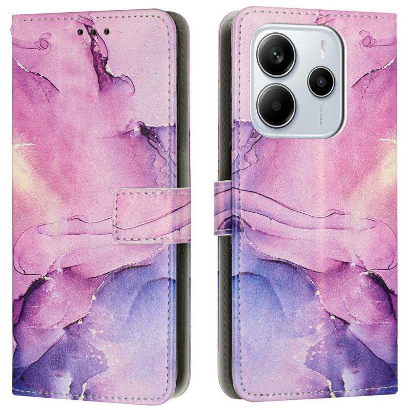 Flip Cover Xiaomi Redmi Note 14 4g Marmoreret Effekt