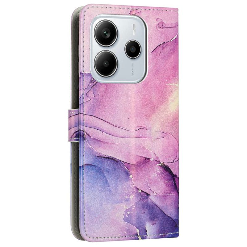 Flip Cover Xiaomi Redmi Note 14 4g Marmoreret Effekt